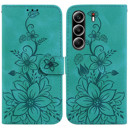 Lily Embossed Leather Phone Case, For Tecno Pop 10 / Spark Go 2 4G, For Tecno Camon 40 Pro 4G, For Tecno Camon 40, For Tecno Pop 9 5G / Spark 30C 5G, For Tecno Camon 30S / Camon 30S Pro, For Tecno Spark 30 Pro, For Tecno Spark 30 4G, For Tecno Spark 30...