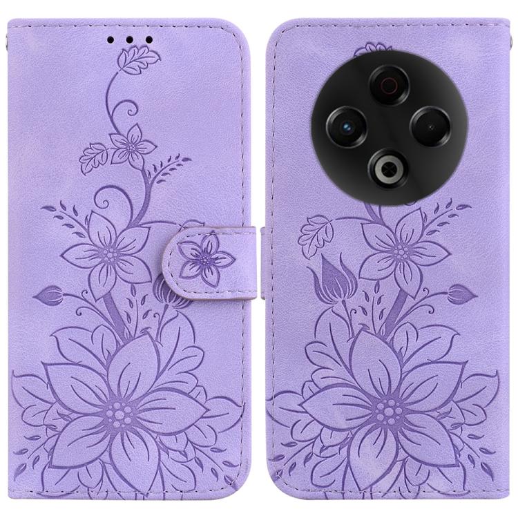 Lily Embossed Leather Phone Case, For Tecno Pop 10 / Spark Go 2 4G, For Tecno Camon 40 Pro 4G, For Tecno Camon 40, For Tecno Pop 9 5G / Spark 30C 5G, For Tecno Camon 30S / Camon 30S Pro, For Tecno Spark 30 Pro, For Tecno Spark 30 4G, For Tecno Spark 30...