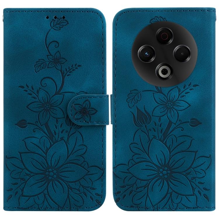 Lily Embossed Leather Phone Case, For Tecno Pop 10 / Spark Go 2 4G, For Tecno Camon 40 Pro 4G, For Tecno Camon 40, For Tecno Pop 9 5G / Spark 30C 5G, For Tecno Camon 30S / Camon 30S Pro, For Tecno Spark 30 Pro, For Tecno Spark 30 4G, For Tecno Spark 30...