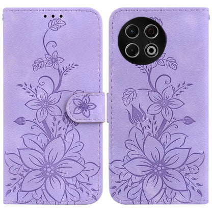 Lily Embossed Leather Phone Case, For Tecno Pop 10 / Spark Go 2 4G, For Tecno Camon 40 Pro 4G, For Tecno Camon 40, For Tecno Pop 9 5G / Spark 30C 5G, For Tecno Camon 30S / Camon 30S Pro, For Tecno Spark 30 Pro, For Tecno Spark 30 4G, For Tecno Spark 30...
