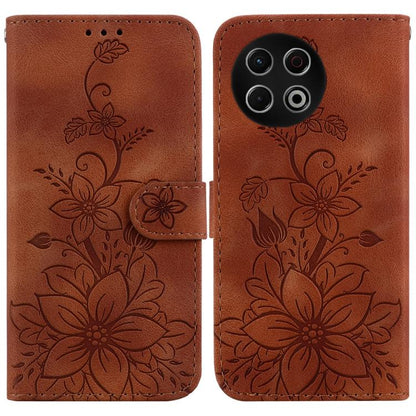 Lily Embossed Leather Phone Case, For Tecno Pop 10 / Spark Go 2 4G, For Tecno Camon 40 Pro 4G, For Tecno Camon 40, For Tecno Pop 9 5G / Spark 30C 5G, For Tecno Camon 30S / Camon 30S Pro, For Tecno Spark 30 Pro, For Tecno Spark 30 4G, For Tecno Spark 30...