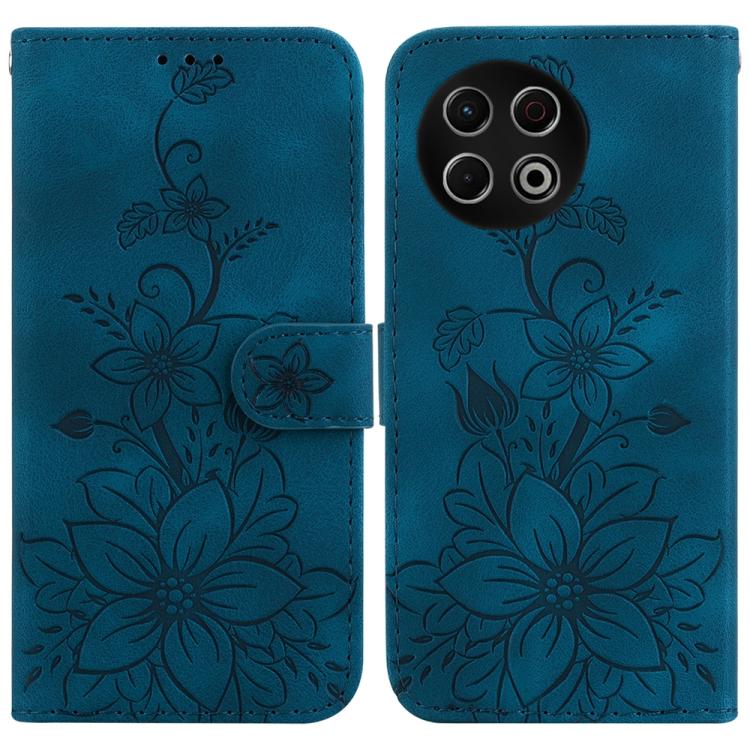 Lily Embossed Leather Phone Case, For Tecno Pop 10 / Spark Go 2 4G, For Tecno Camon 40 Pro 4G, For Tecno Camon 40, For Tecno Pop 9 5G / Spark 30C 5G, For Tecno Camon 30S / Camon 30S Pro, For Tecno Spark 30 Pro, For Tecno Spark 30 4G, For Tecno Spark 30...