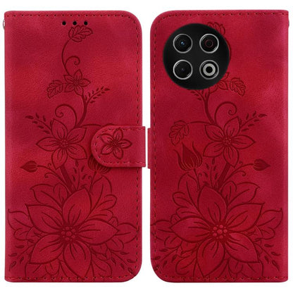 Lily Embossed Leather Phone Case, For Tecno Pop 10 / Spark Go 2 4G, For Tecno Camon 40 Pro 4G, For Tecno Camon 40, For Tecno Pop 9 5G / Spark 30C 5G, For Tecno Camon 30S / Camon 30S Pro, For Tecno Spark 30 Pro, For Tecno Spark 30 4G, For Tecno Spark 30...