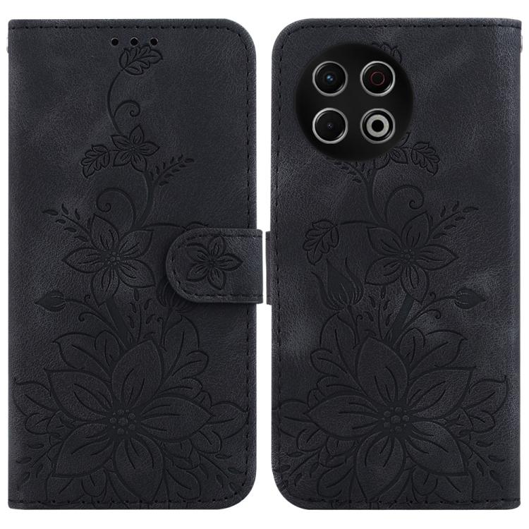 Lily Embossed Leather Phone Case, For Tecno Pop 10 / Spark Go 2 4G, For Tecno Camon 40 Pro 4G, For Tecno Camon 40, For Tecno Pop 9 5G / Spark 30C 5G, For Tecno Camon 30S / Camon 30S Pro, For Tecno Spark 30 Pro, For Tecno Spark 30 4G, For Tecno Spark 30...
