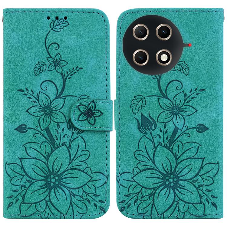 Lily Embossed Leather Phone Case, For Tecno Pop 10 / Spark Go 2 4G, For Tecno Camon 40 Pro 4G, For Tecno Camon 40, For Tecno Pop 9 5G / Spark 30C 5G, For Tecno Camon 30S / Camon 30S Pro, For Tecno Spark 30 Pro, For Tecno Spark 30 4G, For Tecno Spark 30...