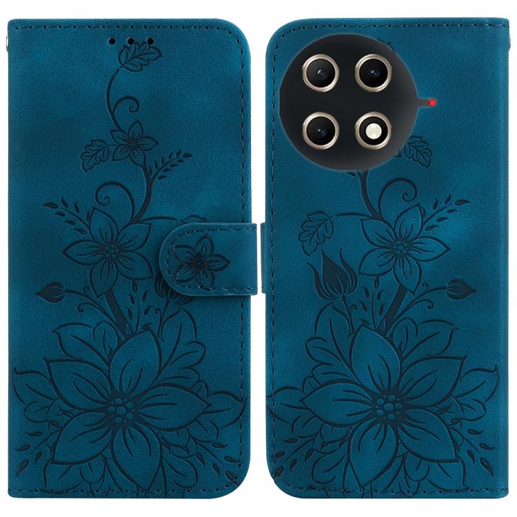 Lily Embossed Leather Phone Case, For Tecno Pop 10 / Spark Go 2 4G, For Tecno Camon 40 Pro 4G, For Tecno Camon 40, For Tecno Pop 9 5G / Spark 30C 5G, For Tecno Camon 30S / Camon 30S Pro, For Tecno Spark 30 Pro, For Tecno Spark 30 4G, For Tecno Spark 30...