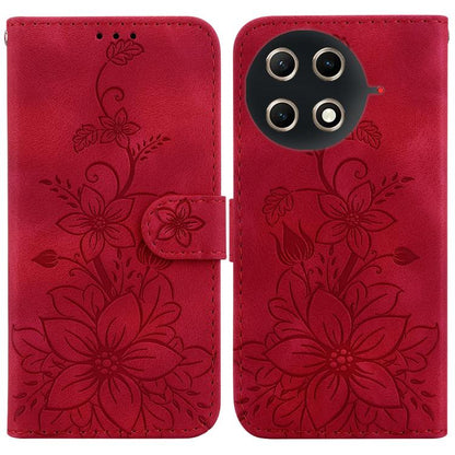 Lily Embossed Leather Phone Case, For Tecno Pop 10 / Spark Go 2 4G, For Tecno Camon 40 Pro 4G, For Tecno Camon 40, For Tecno Pop 9 5G / Spark 30C 5G, For Tecno Camon 30S / Camon 30S Pro, For Tecno Spark 30 Pro, For Tecno Spark 30 4G, For Tecno Spark 30...