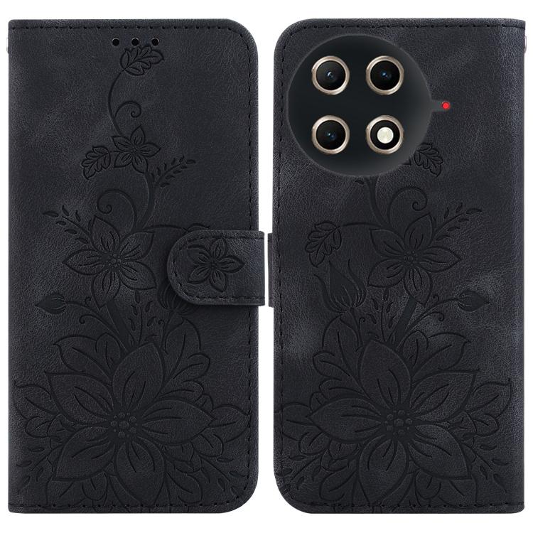 Lily Embossed Leather Phone Case, For Tecno Pop 10 / Spark Go 2 4G, For Tecno Camon 40 Pro 4G, For Tecno Camon 40, For Tecno Pop 9 5G / Spark 30C 5G, For Tecno Camon 30S / Camon 30S Pro, For Tecno Spark 30 Pro, For Tecno Spark 30 4G, For Tecno Spark 30...