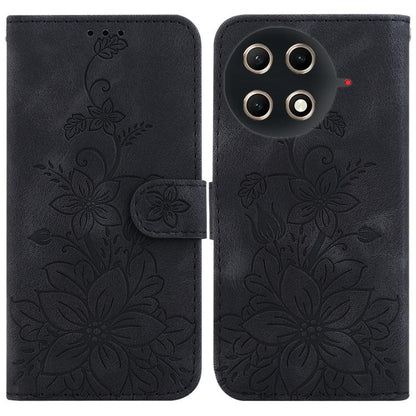 Lily Embossed Leather Phone Case, For Tecno Pop 10 / Spark Go 2 4G, For Tecno Camon 40 Pro 4G, For Tecno Camon 40, For Tecno Pop 9 5G / Spark 30C 5G, For Tecno Camon 30S / Camon 30S Pro, For Tecno Spark 30 Pro, For Tecno Spark 30 4G, For Tecno Spark 30...