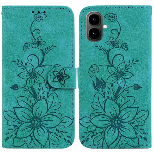 Lily Embossed Leather Phone Case, For Tecno Pop 10 / Spark Go 2 4G, For Tecno Camon 40 Pro 4G, For Tecno Camon 40, For Tecno Pop 9 5G / Spark 30C 5G, For Tecno Camon 30S / Camon 30S Pro, For Tecno Spark 30 Pro, For Tecno Spark 30 4G, For Tecno Spark 30...