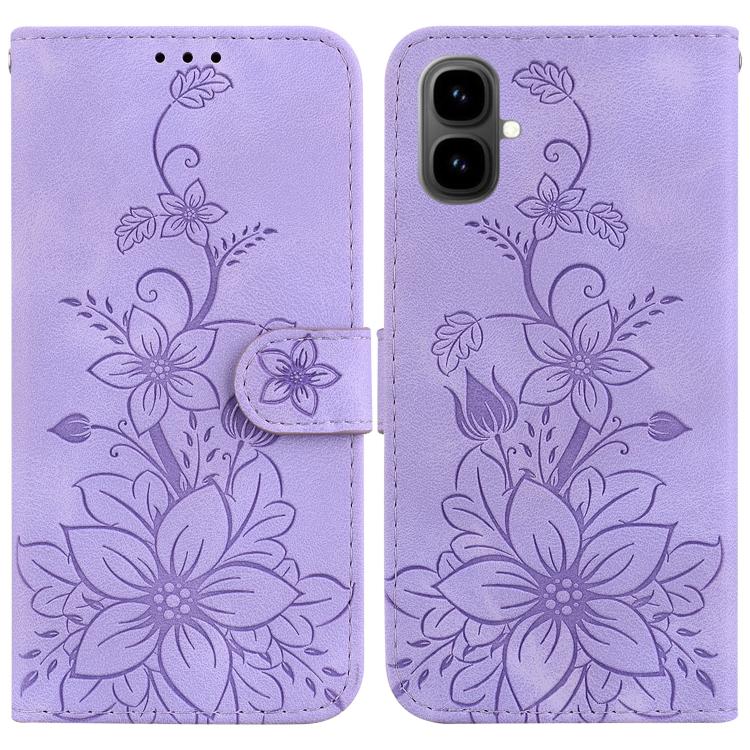 Lily Embossed Leather Phone Case, For Tecno Pop 10 / Spark Go 2 4G, For Tecno Camon 40 Pro 4G, For Tecno Camon 40, For Tecno Pop 9 5G / Spark 30C 5G, For Tecno Camon 30S / Camon 30S Pro, For Tecno Spark 30 Pro, For Tecno Spark 30 4G, For Tecno Spark 30...