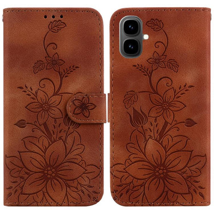 Lily Embossed Leather Phone Case, For Tecno Pop 10 / Spark Go 2 4G, For Tecno Camon 40 Pro 4G, For Tecno Camon 40, For Tecno Pop 9 5G / Spark 30C 5G, For Tecno Camon 30S / Camon 30S Pro, For Tecno Spark 30 Pro, For Tecno Spark 30 4G, For Tecno Spark 30...