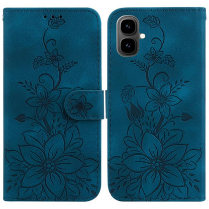 Lily Embossed Leather Phone Case, For Tecno Pop 10 / Spark Go 2 4G, For Tecno Camon 40 Pro 4G, For Tecno Camon 40, For Tecno Pop 9 5G / Spark 30C 5G, For Tecno Camon 30S / Camon 30S Pro, For Tecno Spark 30 Pro, For Tecno Spark 30 4G, For Tecno Spark 30...