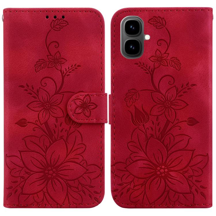 Lily Embossed Leather Phone Case, For Tecno Pop 10 / Spark Go 2 4G, For Tecno Camon 40 Pro 4G, For Tecno Camon 40, For Tecno Pop 9 5G / Spark 30C 5G, For Tecno Camon 30S / Camon 30S Pro, For Tecno Spark 30 Pro, For Tecno Spark 30 4G, For Tecno Spark 30...