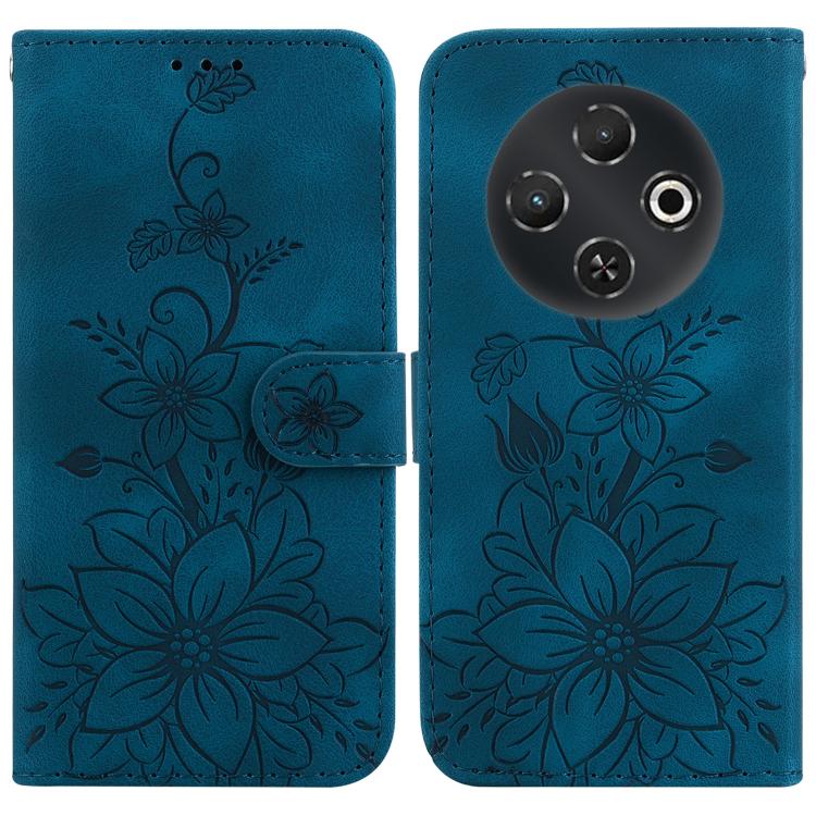 Lily Embossed Leather Phone Case, For Tecno Pop 10 / Spark Go 2 4G, For Tecno Camon 40 Pro 4G, For Tecno Camon 40, For Tecno Pop 9 5G / Spark 30C 5G, For Tecno Camon 30S / Camon 30S Pro, For Tecno Spark 30 Pro, For Tecno Spark 30 4G, For Tecno Spark 30...