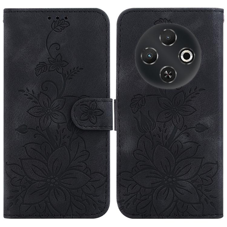 Lily Embossed Leather Phone Case, For Tecno Pop 10 / Spark Go 2 4G, For Tecno Camon 40 Pro 4G, For Tecno Camon 40, For Tecno Pop 9 5G / Spark 30C 5G, For Tecno Camon 30S / Camon 30S Pro, For Tecno Spark 30 Pro, For Tecno Spark 30 4G, For Tecno Spark 30...