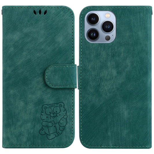 Little Tiger Embossed Leather Phone Case, For iPhone 14 Pro Max, For iPhone 7 / 8 / SE 2022 / 2020, For iPhone 13 Pro Max, For iPhone 13 Pro, For iPhone 13, For iPhone 13 mini, For iPhone 12 / 12 Pro, For iPhone 12 Pro Max, For iPhone 12 mini