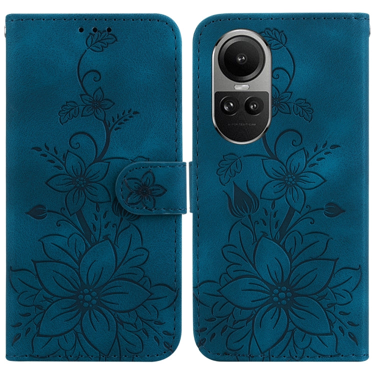 Lily Embossed Leather Phone Case, For OPPO A3 Pro 5G, For OPPO F25 Pro 5G Global, For OPPO Reno11 F Global, For OPPO Reno11 Global, For OPPO Reno11 Pro 5G Global, For OPPO A59 5G / A2M, For OPPO A38 4G / A18, For OPPO A58 4G                            ...