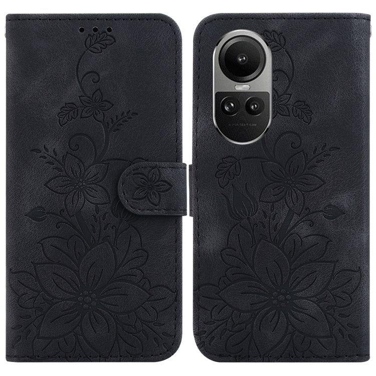 Lily Embossed Leather Phone Case, For OPPO A3 Pro 5G, For OPPO F25 Pro 5G Global, For OPPO Reno11 F Global, For OPPO Reno11 Global, For OPPO Reno11 Pro 5G Global, For OPPO A59 5G / A2M, For OPPO A38 4G / A18, For OPPO A58 4G                            ...