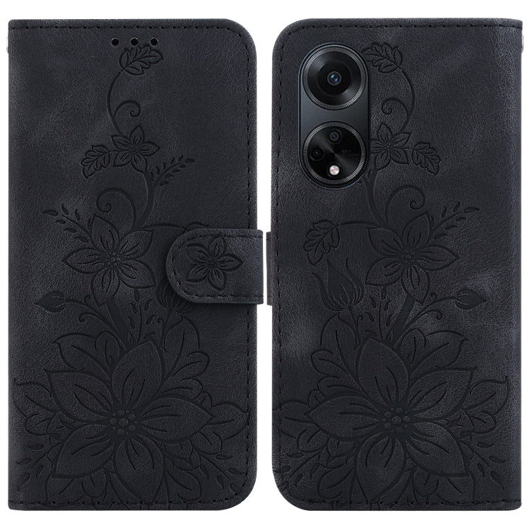 Lily Embossed Leather Phone Case, For OPPO A3 Pro 5G, For OPPO F25 Pro 5G Global, For OPPO Reno11 F Global, For OPPO Reno11 Global, For OPPO Reno11 Pro 5G Global, For OPPO A59 5G / A2M, For OPPO A38 4G / A18, For OPPO A58 4G                            ...