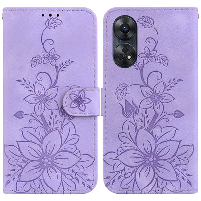 Lily Embossed Leather Phone Case, For OPPO A3 Pro 5G, For OPPO F25 Pro 5G Global, For OPPO Reno11 F Global, For OPPO Reno11 Global, For OPPO Reno11 Pro 5G Global, For OPPO A59 5G / A2M, For OPPO A38 4G / A18, For OPPO A58 4G                            ...