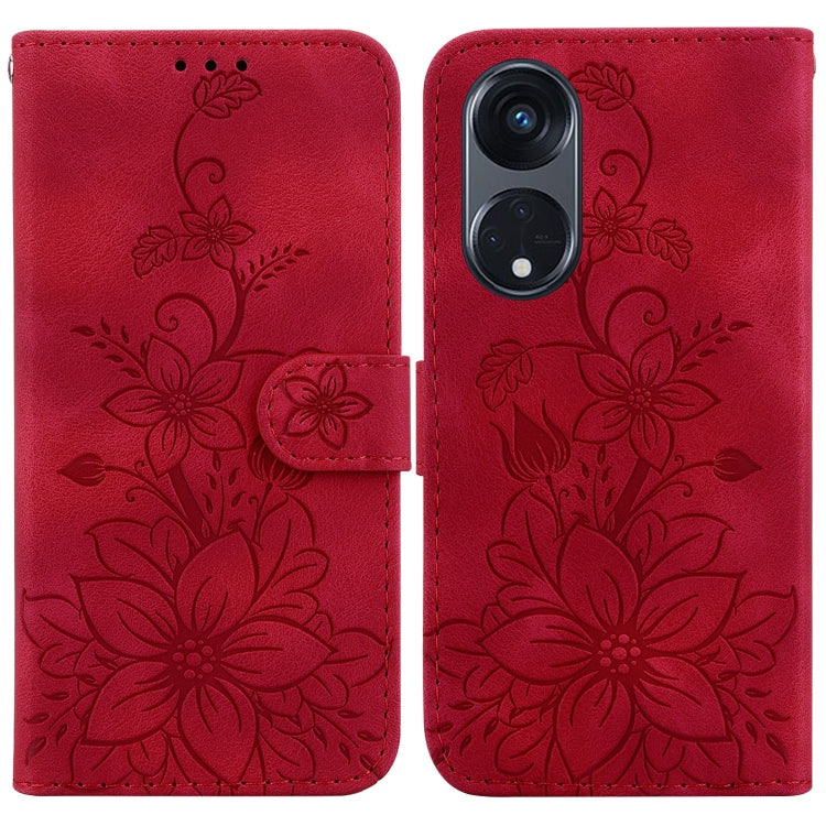 Lily Embossed Leather Phone Case, For OPPO Reno8 T 5G / A1 Pro 5G, For OPPO Reno9 Pro, For OPPO Reno9 Pro+, For OPPO A17 / A17k, For OPPO A57 5G/A57 4G/A77 5G/K10 5G, For OPPO Reno8 Pro 5G, For OPPO Reno8 5G, For OPPO A96 5G / Reno7 Z 5G               ...