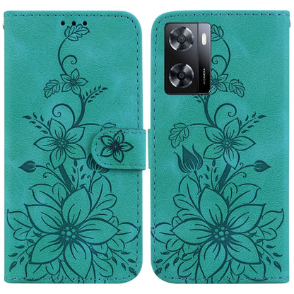 Lily Embossed Leather Phone Case, For OPPO A17 / A17k, For OPPO A57 5G/A57 4G/A77 5G/K10 5G, For OPPO Reno8 Pro 5G, For OPPO Reno8 5G, For OPPO A96 5G / Reno7 Z 5G, For OPPO Reno7 5G Global / Find X5 Lite, For OPPO A16K                                 ...