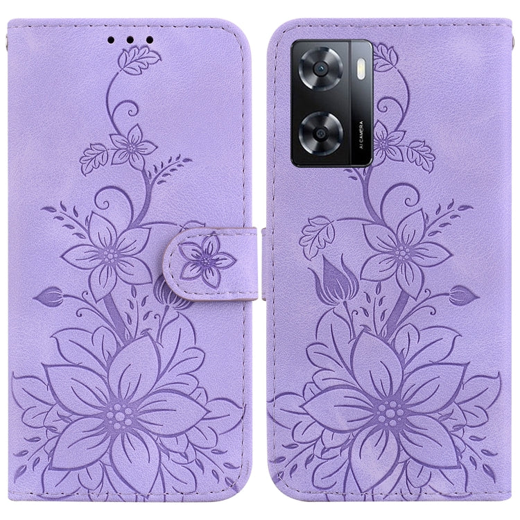 Lily Embossed Leather Phone Case, For OPPO A17 / A17k, For OPPO A57 5G/A57 4G/A77 5G/K10 5G, For OPPO Reno8 Pro 5G, For OPPO Reno8 5G, For OPPO A96 5G / Reno7 Z 5G, For OPPO Reno7 5G Global / Find X5 Lite, For OPPO A16K                                 ...