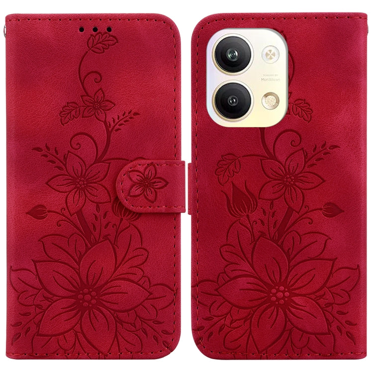 Lily Embossed Leather Phone Case, For OPPO Reno8 T 5G / A1 Pro 5G, For OPPO Reno9 Pro, For OPPO Reno9 Pro+, For OPPO A17 / A17k, For OPPO A57 5G/A57 4G/A77 5G/K10 5G, For OPPO Reno8 Pro 5G, For OPPO Reno8 5G, For OPPO A96 5G / Reno7 Z 5G               ...