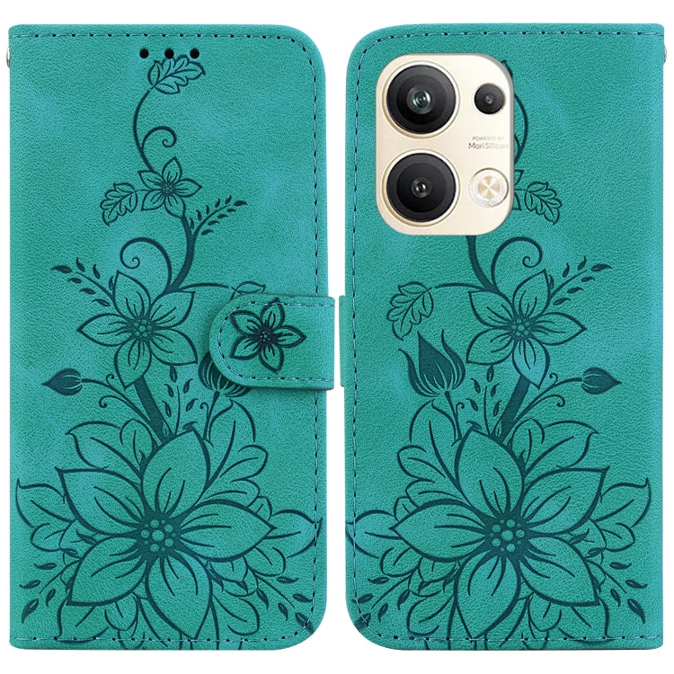 Lily Embossed Leather Phone Case, For OPPO Reno8 T 5G / A1 Pro 5G, For OPPO Reno9 Pro, For OPPO Reno9 Pro+, For OPPO A17 / A17k, For OPPO A57 5G/A57 4G/A77 5G/K10 5G, For OPPO Reno8 Pro 5G, For OPPO Reno8 5G, For OPPO A96 5G / Reno7 Z 5G               ...