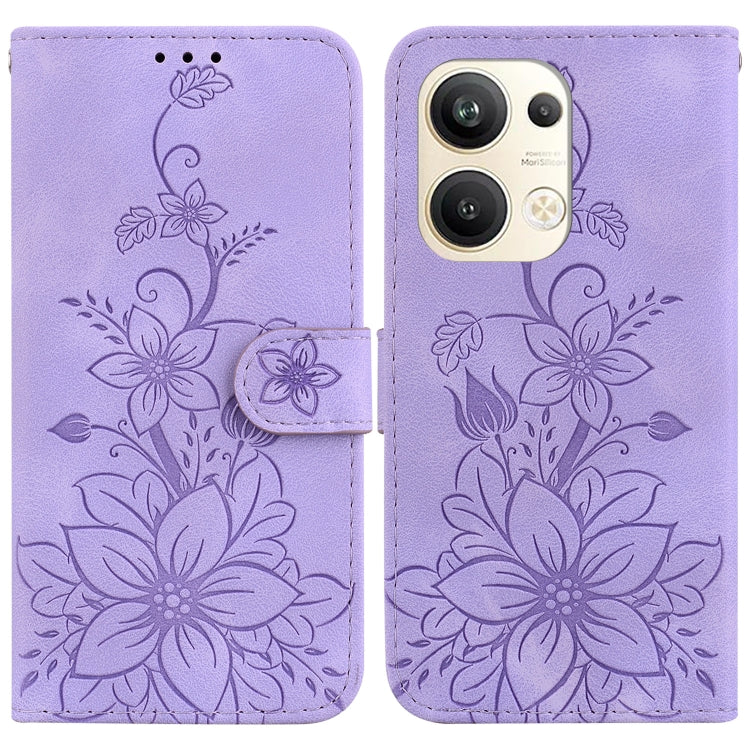 Lily Embossed Leather Phone Case, For OPPO Reno8 T 5G / A1 Pro 5G, For OPPO Reno9 Pro, For OPPO Reno9 Pro+, For OPPO A17 / A17k, For OPPO A57 5G/A57 4G/A77 5G/K10 5G, For OPPO Reno8 Pro 5G, For OPPO Reno8 5G, For OPPO A96 5G / Reno7 Z 5G               ...