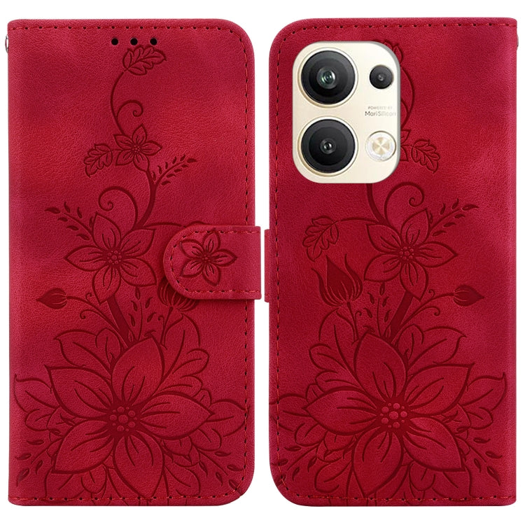 Lily Embossed Leather Phone Case, For OPPO Reno8 T 5G / A1 Pro 5G, For OPPO Reno9 Pro, For OPPO Reno9 Pro+, For OPPO A17 / A17k, For OPPO A57 5G/A57 4G/A77 5G/K10 5G, For OPPO Reno8 Pro 5G, For OPPO Reno8 5G, For OPPO A96 5G / Reno7 Z 5G               ...