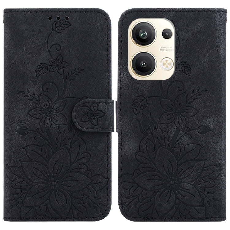 Lily Embossed Leather Phone Case, For OPPO Reno8 T 5G / A1 Pro 5G, For OPPO Reno9 Pro, For OPPO Reno9 Pro+, For OPPO A17 / A17k, For OPPO A57 5G/A57 4G/A77 5G/K10 5G, For OPPO Reno8 Pro 5G, For OPPO Reno8 5G, For OPPO A96 5G / Reno7 Z 5G               ...