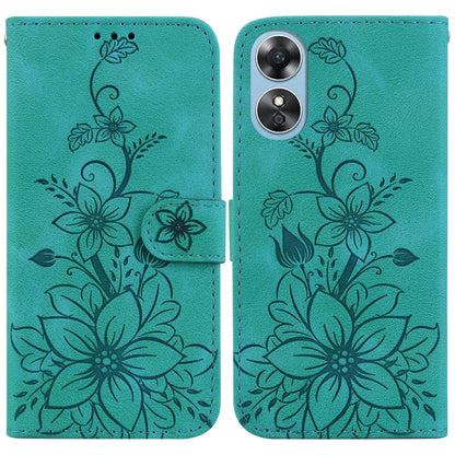Lily Embossed Leather Phone Case, For OPPO A17 / A17k, For OPPO A57 5G/A57 4G/A77 5G/K10 5G, For OPPO Reno8 Pro 5G, For OPPO Reno8 5G, For OPPO A96 5G / Reno7 Z 5G, For OPPO Reno7 5G Global / Find X5 Lite, For OPPO A16K                                 ...