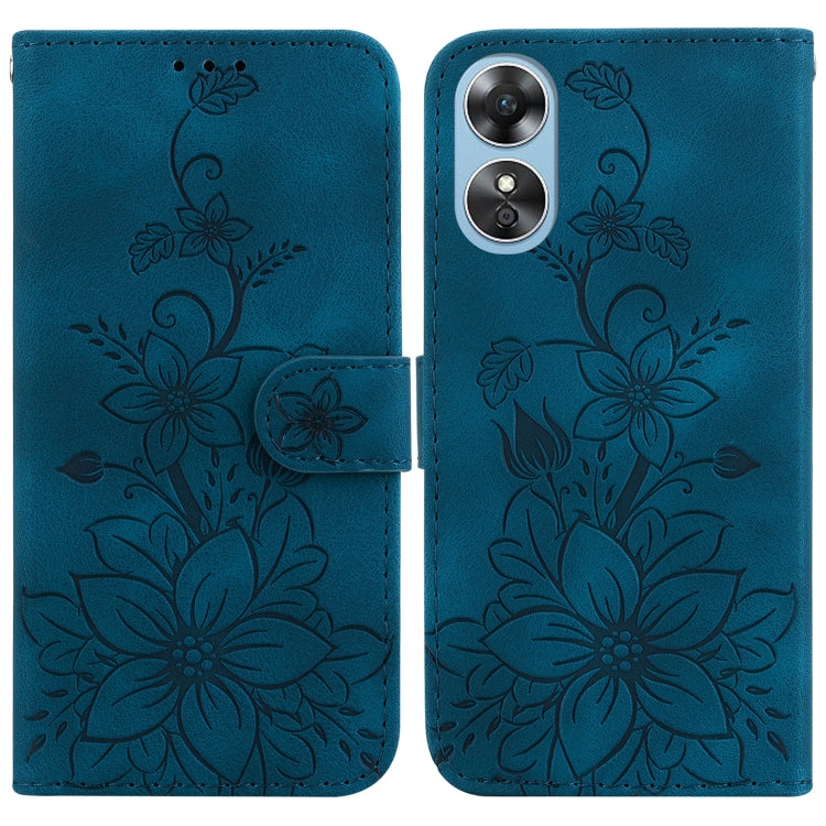 Lily Embossed Leather Phone Case, For OPPO A17 / A17k, For OPPO A57 5G/A57 4G/A77 5G/K10 5G, For OPPO Reno8 Pro 5G, For OPPO Reno8 5G, For OPPO A96 5G / Reno7 Z 5G, For OPPO Reno7 5G Global / Find X5 Lite, For OPPO A16K                                 ...