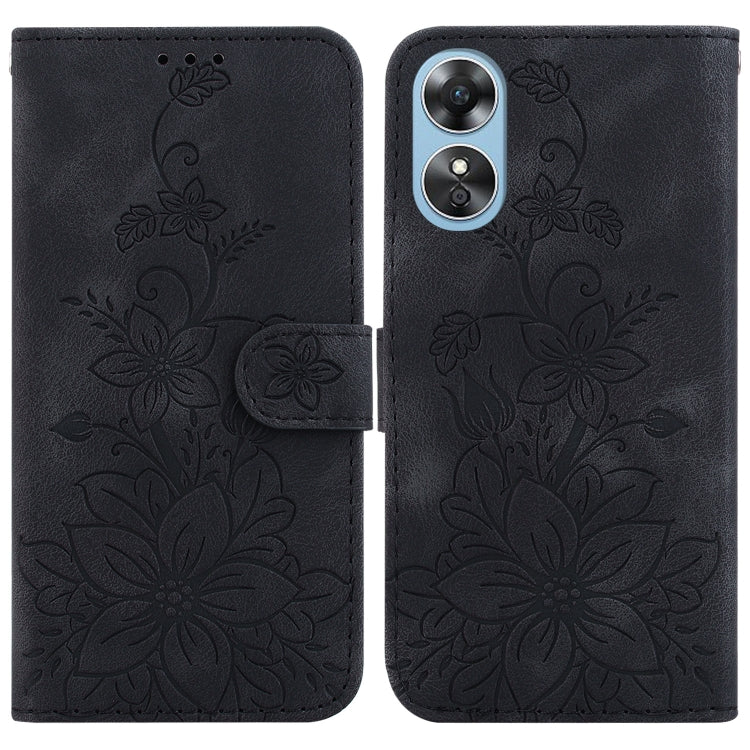 Lily Embossed Leather Phone Case, For OPPO A17 / A17k, For OPPO A57 5G/A57 4G/A77 5G/K10 5G, For OPPO Reno8 Pro 5G, For OPPO Reno8 5G, For OPPO A96 5G / Reno7 Z 5G, For OPPO Reno7 5G Global / Find X5 Lite, For OPPO A16K                                 ...