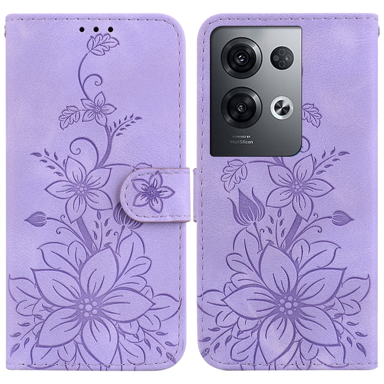 Lily Embossed Leather Phone Case, For OPPO A17 / A17k, For OPPO A57 5G/A57 4G/A77 5G/K10 5G, For OPPO Reno8 Pro 5G, For OPPO Reno8 5G, For OPPO A96 5G / Reno7 Z 5G, For OPPO Reno7 5G Global / Find X5 Lite, For OPPO A16K                                 ...