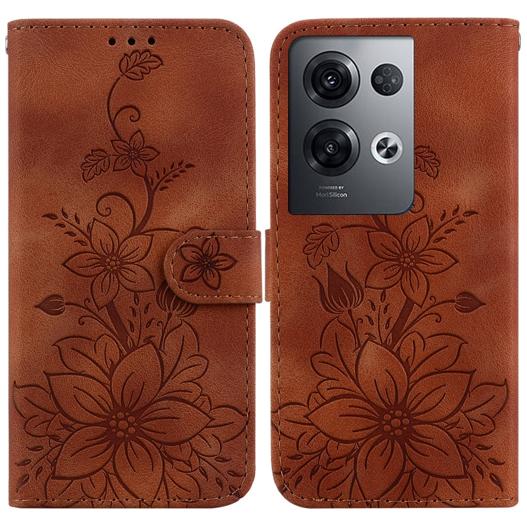 Lily Embossed Leather Phone Case, For OPPO A17 / A17k, For OPPO A57 5G/A57 4G/A77 5G/K10 5G, For OPPO Reno8 Pro 5G, For OPPO Reno8 5G, For OPPO A96 5G / Reno7 Z 5G, For OPPO Reno7 5G Global / Find X5 Lite, For OPPO A16K                                 ...