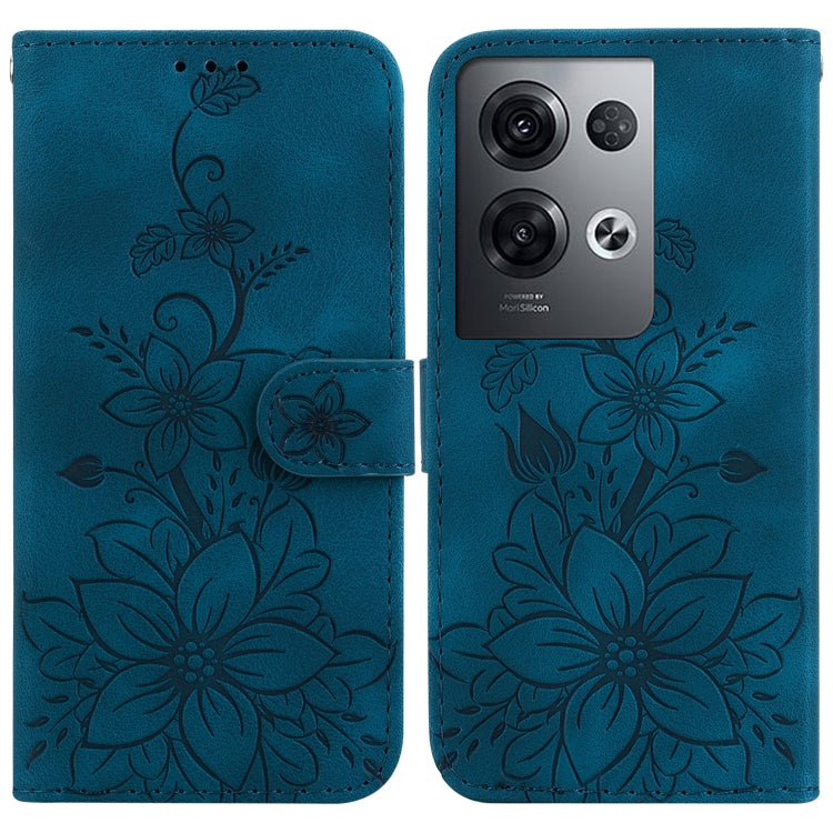 Lily Embossed Leather Phone Case, For OPPO A17 / A17k, For OPPO A57 5G/A57 4G/A77 5G/K10 5G, For OPPO Reno8 Pro 5G, For OPPO Reno8 5G, For OPPO A96 5G / Reno7 Z 5G, For OPPO Reno7 5G Global / Find X5 Lite, For OPPO A16K                                 ...