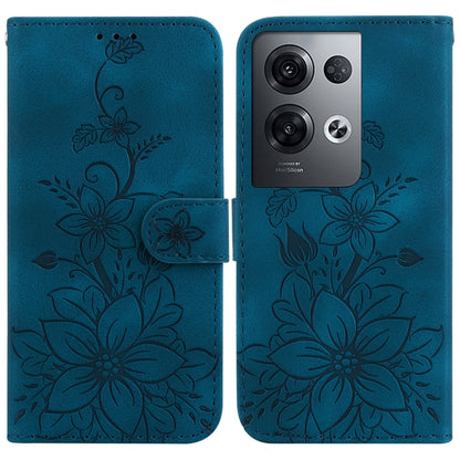 Lily Embossed Leather Phone Case, For OPPO A17 / A17k, For OPPO A57 5G/A57 4G/A77 5G/K10 5G, For OPPO Reno8 Pro 5G, For OPPO Reno8 5G, For OPPO A96 5G / Reno7 Z 5G, For OPPO Reno7 5G Global / Find X5 Lite, For OPPO A16K                                 ...