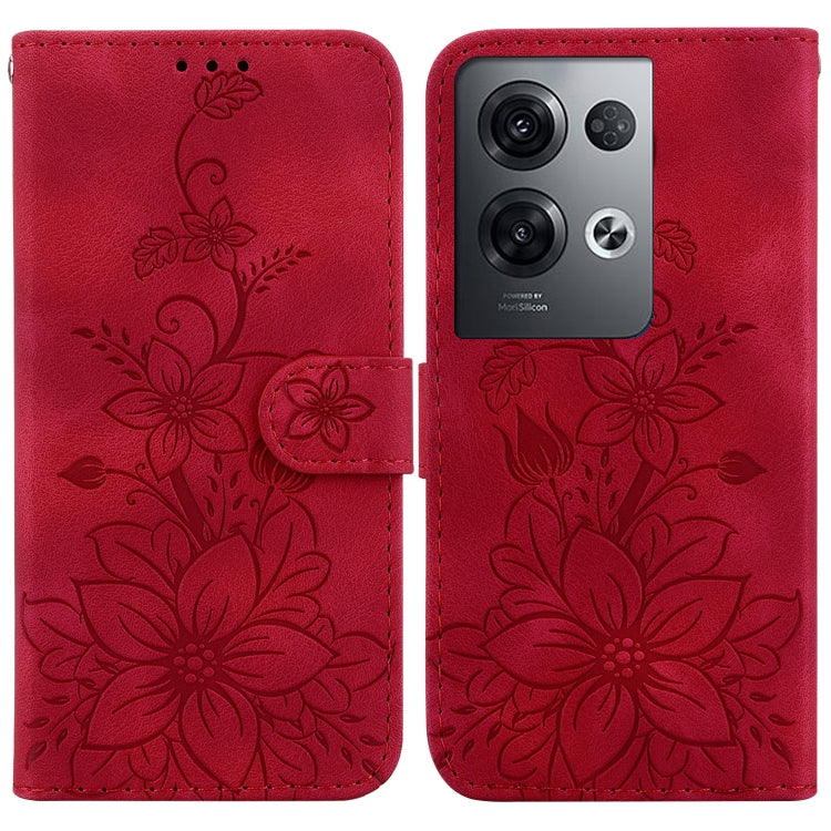 Lily Embossed Leather Phone Case, For OPPO A17 / A17k, For OPPO A57 5G/A57 4G/A77 5G/K10 5G, For OPPO Reno8 Pro 5G, For OPPO Reno8 5G, For OPPO A96 5G / Reno7 Z 5G, For OPPO Reno7 5G Global / Find X5 Lite, For OPPO A16K                                 ...