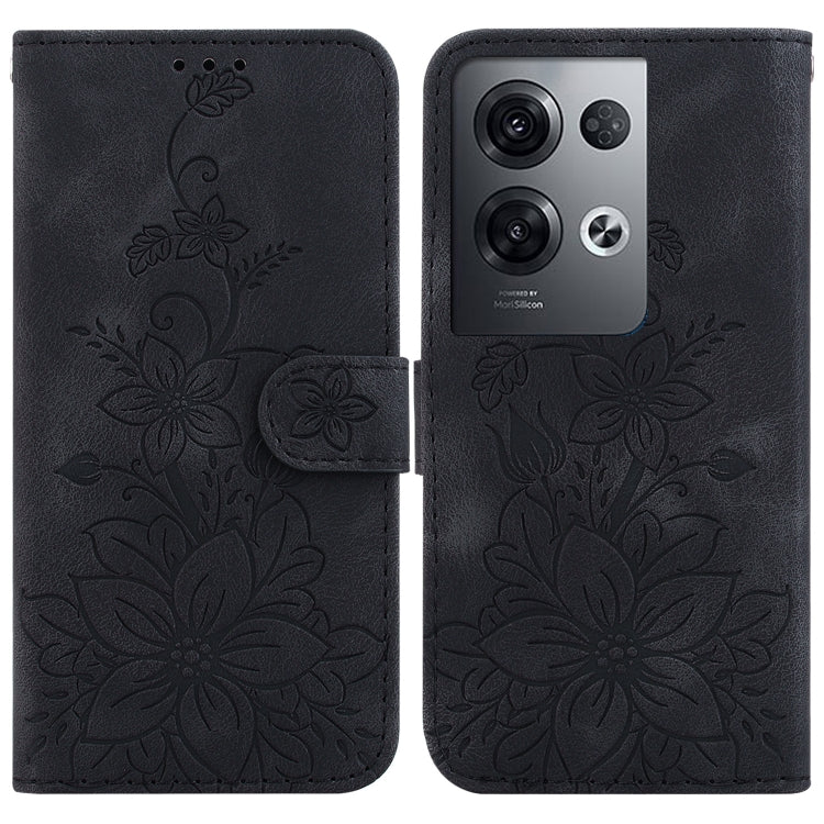 Lily Embossed Leather Phone Case, For OPPO A17 / A17k, For OPPO A57 5G/A57 4G/A77 5G/K10 5G, For OPPO Reno8 Pro 5G, For OPPO Reno8 5G, For OPPO A96 5G / Reno7 Z 5G, For OPPO Reno7 5G Global / Find X5 Lite, For OPPO A16K                                 ...