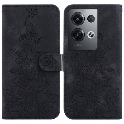 Lily Embossed Leather Phone Case, For OPPO A17 / A17k, For OPPO A57 5G/A57 4G/A77 5G/K10 5G, For OPPO Reno8 Pro 5G, For OPPO Reno8 5G, For OPPO A96 5G / Reno7 Z 5G, For OPPO Reno7 5G Global / Find X5 Lite, For OPPO A16K                                 ...
