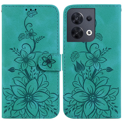 Lily Embossed Leather Phone Case, For OPPO A17 / A17k, For OPPO A57 5G/A57 4G/A77 5G/K10 5G, For OPPO Reno8 Pro 5G, For OPPO Reno8 5G, For OPPO A96 5G / Reno7 Z 5G, For OPPO Reno7 5G Global / Find X5 Lite, For OPPO A16K                                 ...