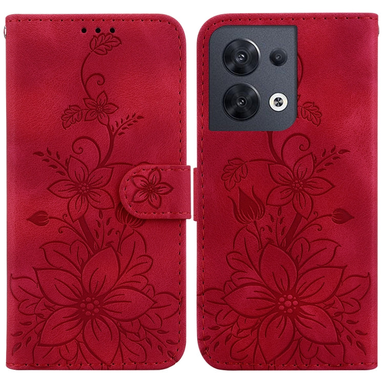 Lily Embossed Leather Phone Case, For OPPO A17 / A17k, For OPPO A57 5G/A57 4G/A77 5G/K10 5G, For OPPO Reno8 Pro 5G, For OPPO Reno8 5G, For OPPO A96 5G / Reno7 Z 5G, For OPPO Reno7 5G Global / Find X5 Lite, For OPPO A16K                                 ...