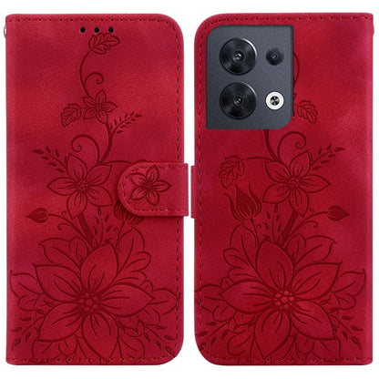 Lily Embossed Leather Phone Case, For OPPO A17 / A17k, For OPPO A57 5G/A57 4G/A77 5G/K10 5G, For OPPO Reno8 Pro 5G, For OPPO Reno8 5G, For OPPO A96 5G / Reno7 Z 5G, For OPPO Reno7 5G Global / Find X5 Lite, For OPPO A16K                                 ...