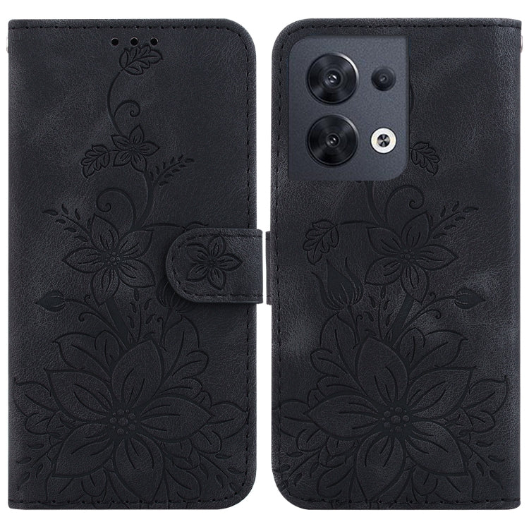 Lily Embossed Leather Phone Case, For OPPO A17 / A17k, For OPPO A57 5G/A57 4G/A77 5G/K10 5G, For OPPO Reno8 Pro 5G, For OPPO Reno8 5G, For OPPO A96 5G / Reno7 Z 5G, For OPPO Reno7 5G Global / Find X5 Lite, For OPPO A16K                                 ...