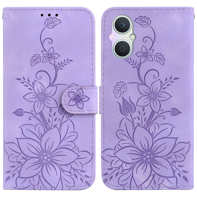 Lily Embossed Leather Phone Case, For OPPO A17 / A17k, For OPPO A57 5G/A57 4G/A77 5G/K10 5G, For OPPO Reno8 Pro 5G, For OPPO Reno8 5G, For OPPO A96 5G / Reno7 Z 5G, For OPPO Reno7 5G Global / Find X5 Lite, For OPPO A16K                                 ...