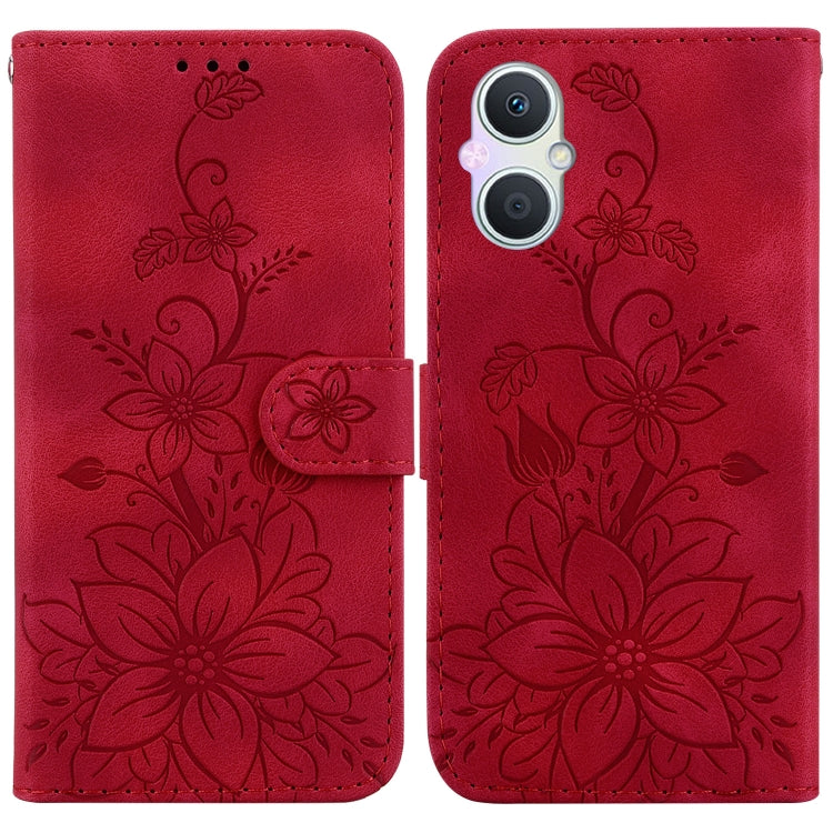 Lily Embossed Leather Phone Case, For OPPO A17 / A17k, For OPPO A57 5G/A57 4G/A77 5G/K10 5G, For OPPO Reno8 Pro 5G, For OPPO Reno8 5G, For OPPO A96 5G / Reno7 Z 5G, For OPPO Reno7 5G Global / Find X5 Lite, For OPPO A16K                                 ...