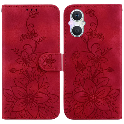 Lily Embossed Leather Phone Case, For OPPO A17 / A17k, For OPPO A57 5G/A57 4G/A77 5G/K10 5G, For OPPO Reno8 Pro 5G, For OPPO Reno8 5G, For OPPO A96 5G / Reno7 Z 5G, For OPPO Reno7 5G Global / Find X5 Lite, For OPPO A16K                                 ...